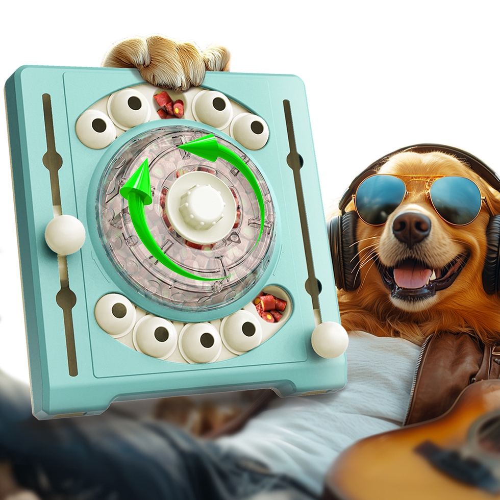 智慧猎犬 宠物益智玩具 狗狗打碟机 